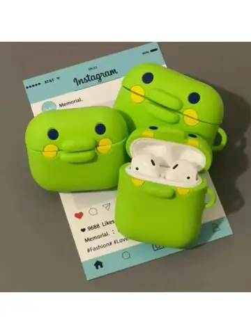 3D Cute Funny Tamagotchi Big Mouth Earphone Accessories Case Protective Sleeve Cover Suitable For Airpods1/2/3/4/Pro/Pro2/Pro3