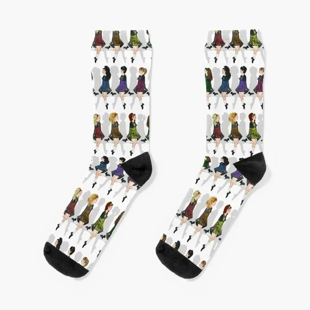 

Irish Dance Rainbow Socks Stockings New year's sports stockings kids Men Socks Women's
