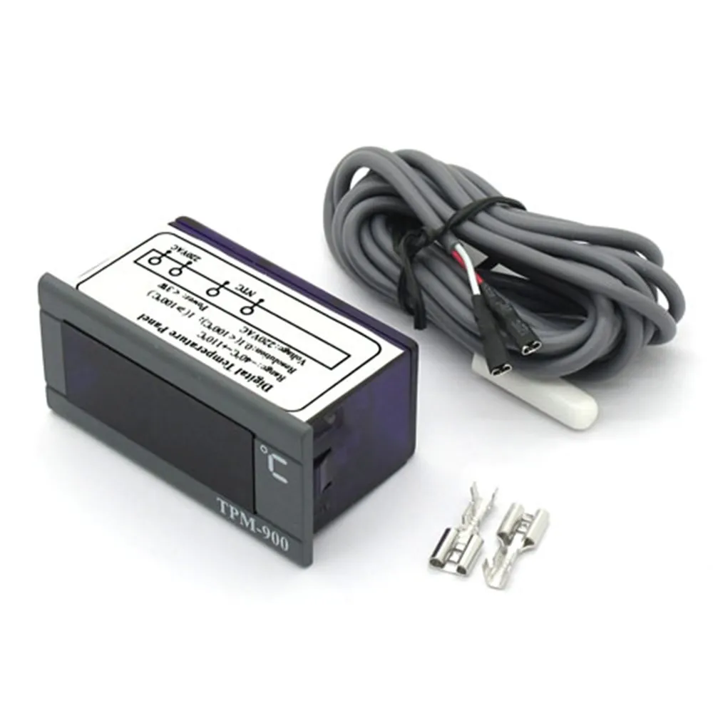Цифровой термостат Контроллер TPM‐900 220 В Цифровой регулятор температуры Светодиодный панельный измеритель с датчиком - 30 ℃ ～+110 ℃