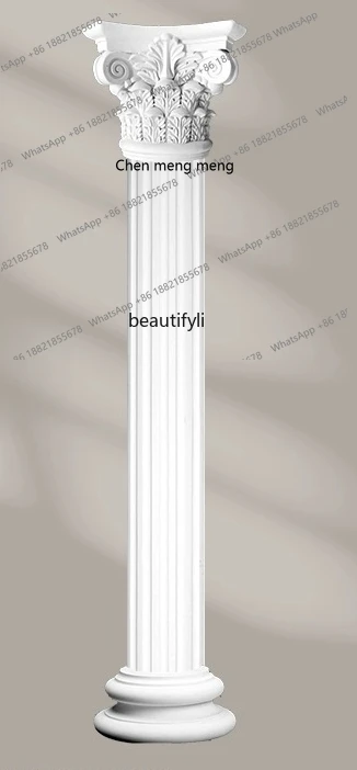 New arrive PU European Roman column polyurethane material imitation gypsum door decoration exquisite villa cylinder