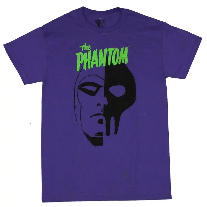 The Phantom Green Text Black Mask T-Shirt