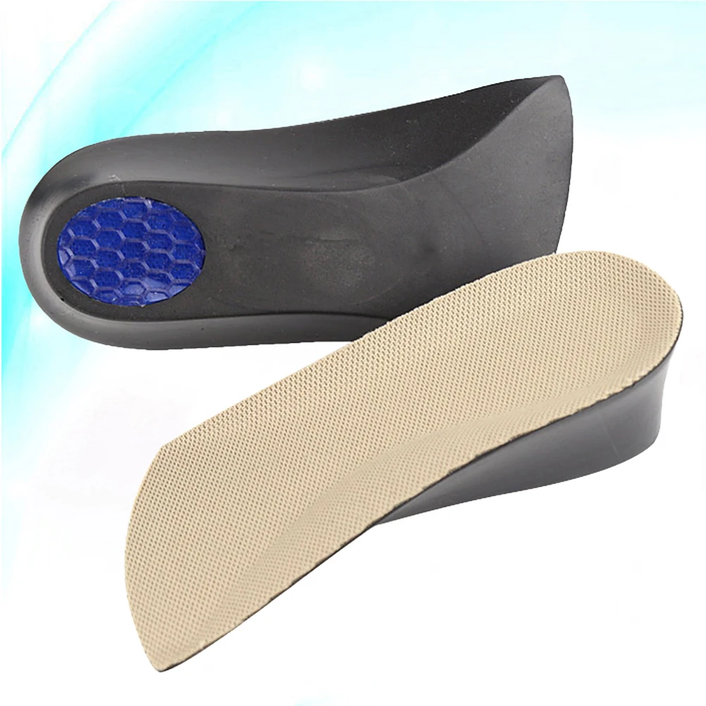 

1 Pair 1.5Cm Height Increase Invisible Pu Shoe Lifts Heel Inserts Comfortable Non Slip Odorless Insoles For Sneakers Boots Foot