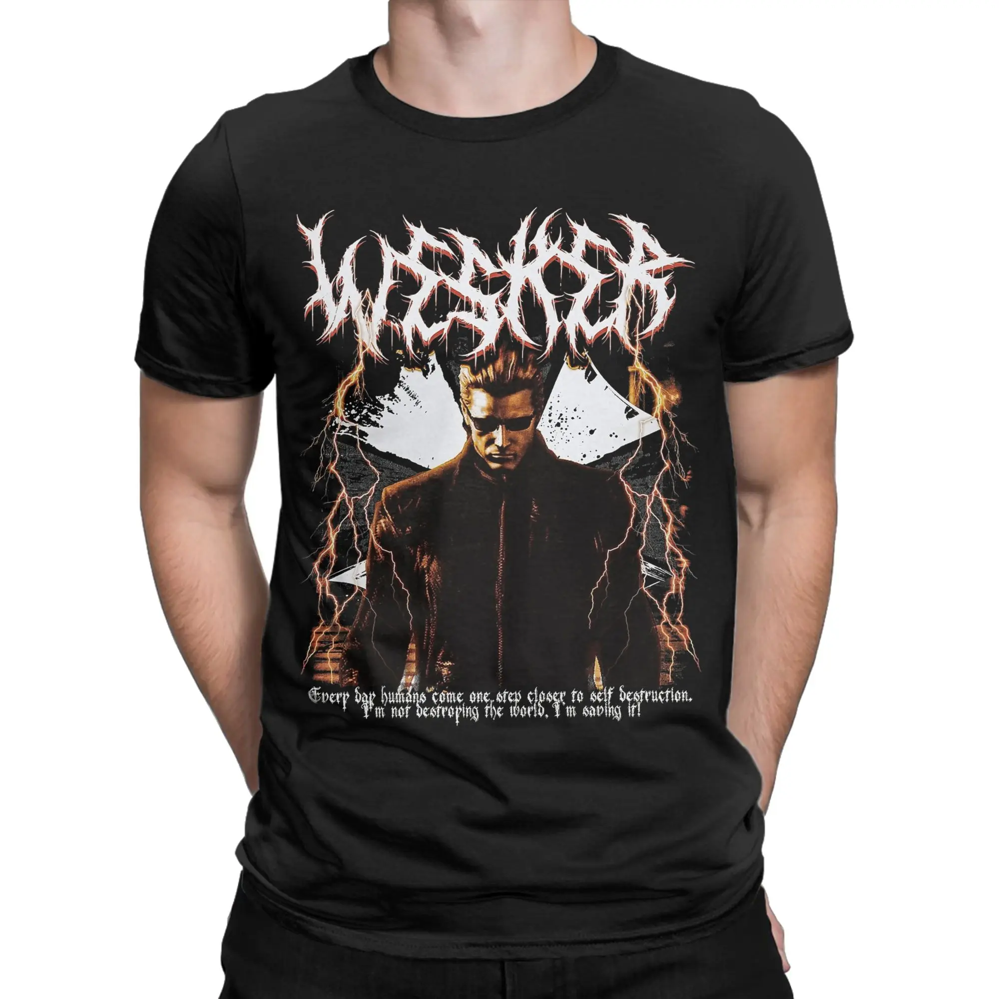Albert Wesker T Shirts for Men 100% Cotton Novelty T-Shirt O Neck  Tees Short Sleeve Clothing Summer