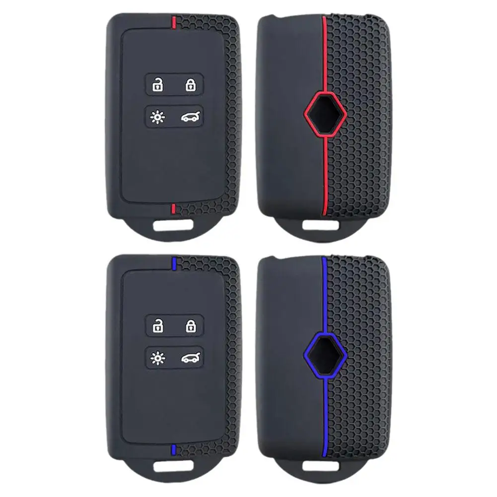 Silicone Key Case Cover For Renault Austral Kadjar Clio Megane Captur Arkana Koleos Zoe Scenic Dacia Sandero Duster Jogger