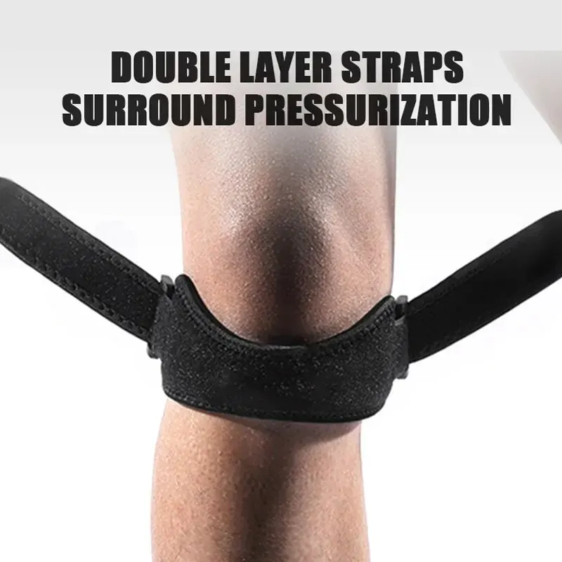 Free Size Adult Run Use Neopreene Knee Protector Brace Patella Support Strap for Pain Relief Adjustable Patellar Tendon Band