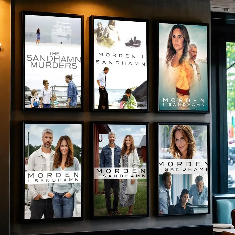 tv series T-The Sandhamn Murders-S Poster Removable Wall Sticker for Home Cafe Bar Office Interior Decor