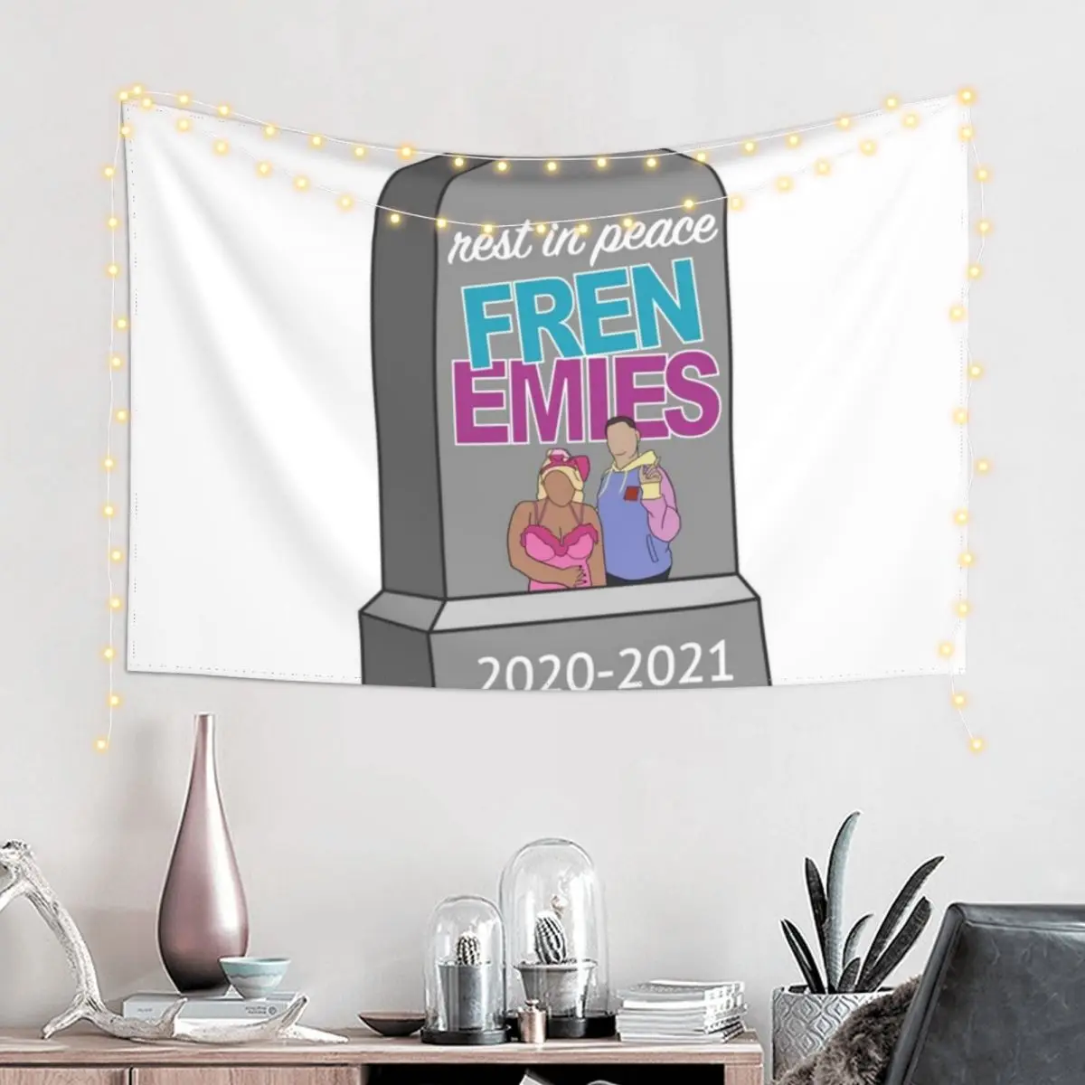 Frenemies Podcast Tapestry Aesthetic Room Decoration Home Decorators Tapestry