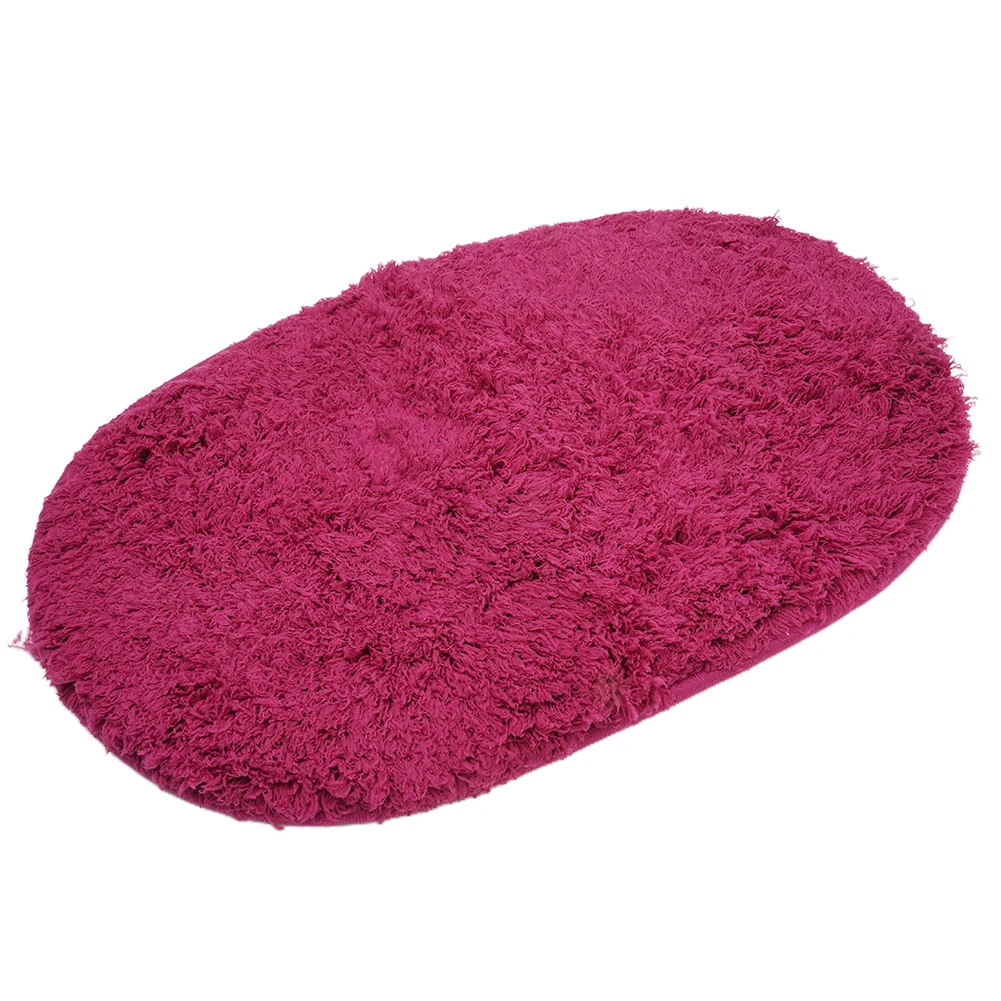 30*50cm Floor Mat Decor Plush+Spandex Plush Rug Absorbent Soft Bathroom Bedroom Comfortable Touch Hallway Home