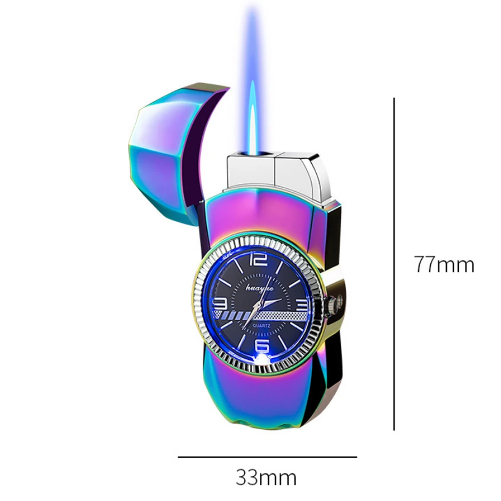 Unusual Gas Butane Torch Lighter Car Model Windproof Jet Cigar Cigarette Watch Lighter Cool Technology Gadgets Gifts For Men