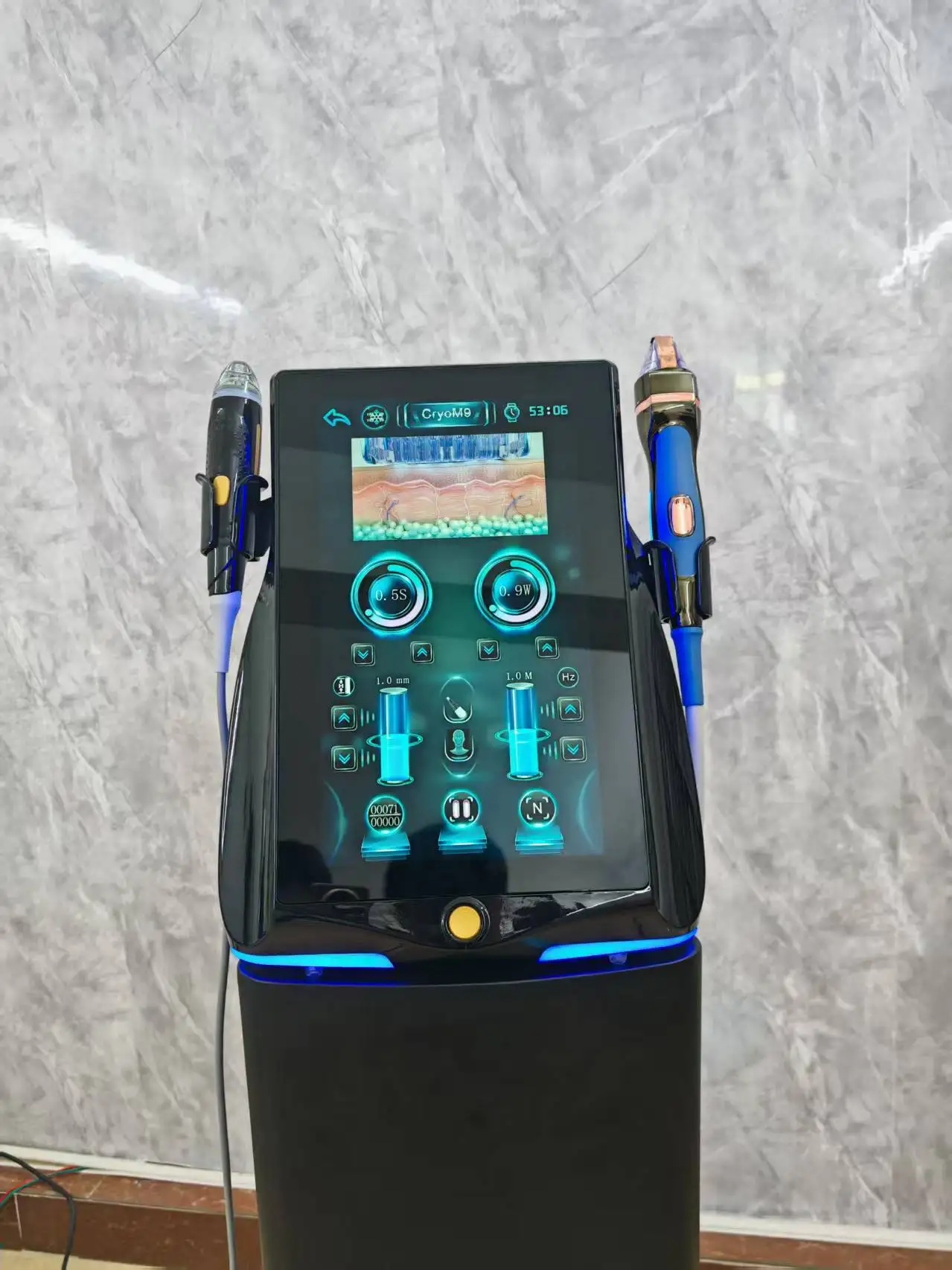 Portable 2 in 1 M9 Skin Management Device Professional Acne Removal and Pore Improvement Tool for Beauty Salons and Home Use