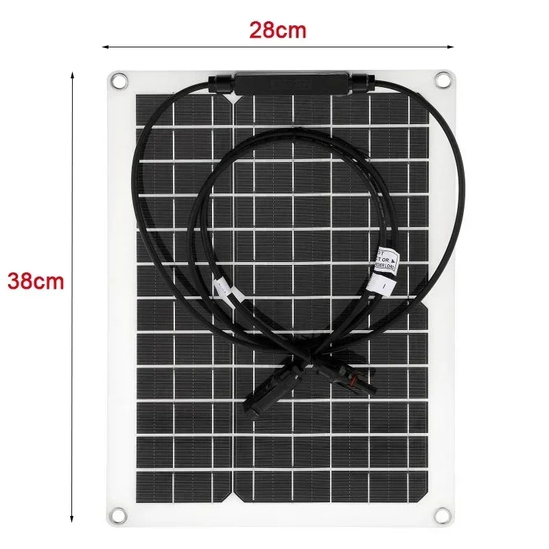 20W-300W Flexible Solar Panel 12V Battery Charger Dual USB With 10-100A Controller Solars Cell Power Bank for Phone Car Yacht RV