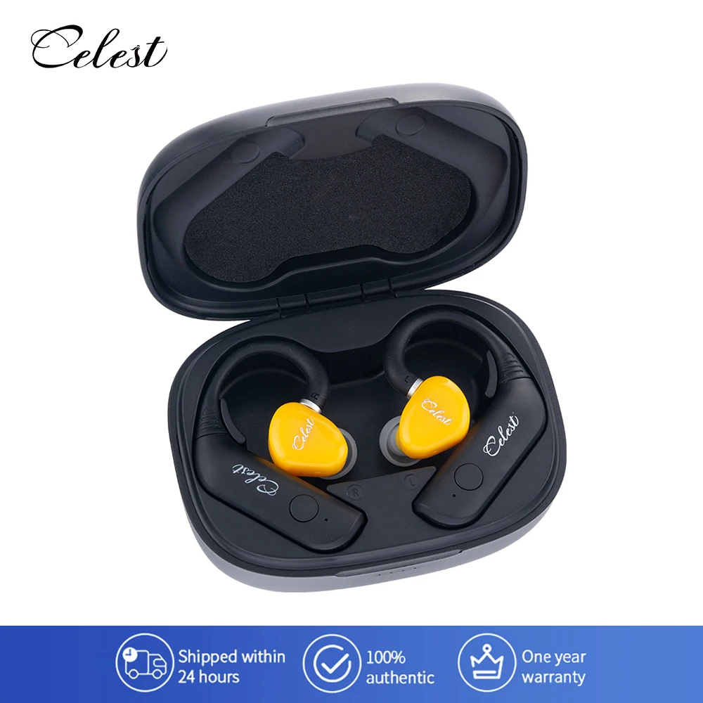 

Celest T1 Rue Ear Hook Earphone Wireless Bluetooth Headphones Waterproof Headset Cable TWS Headset For Hifi Music Calling IEMs