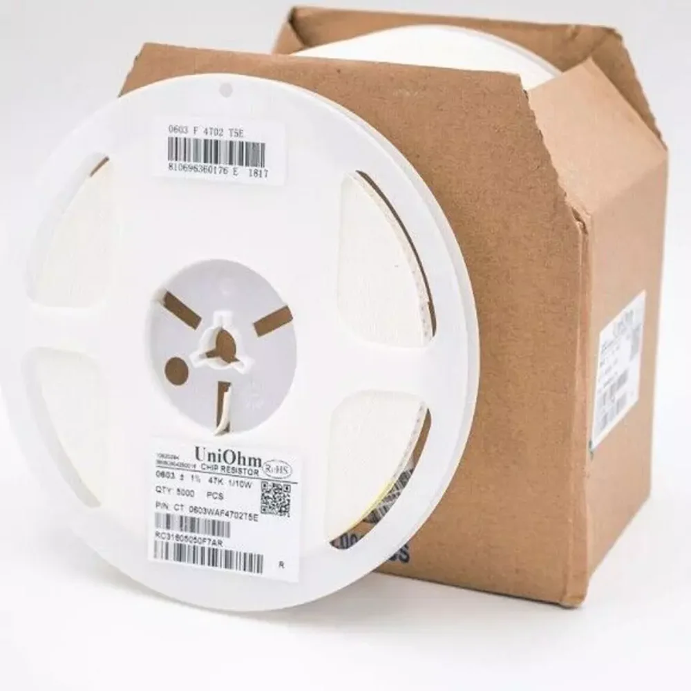100 Uds 0603 1% resistencia SMD 0R ~ 10M Ohm 1/10W 0,1 vatios resistencias de Chip SMD 0603 (1608) 1,6*0,8mm 1R 10 100 1K 10K 100K 220R 4,7 K