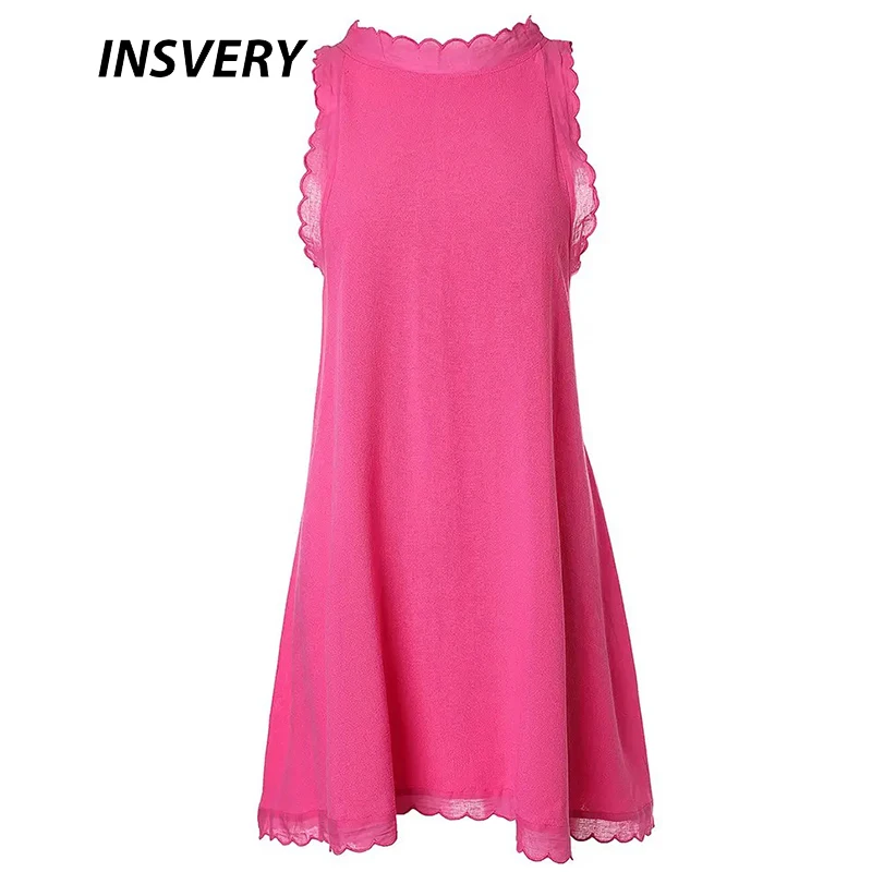 Women Summer Dress Loose Solid Sleeveless Party Mini Dresses For Women Elegant Loose Beach Party Female Dress Vestidos 2026