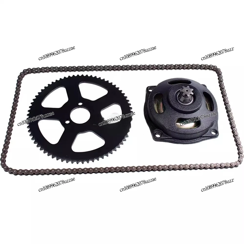 Mini Motorcycle Accessories 49CC Two-punch Small Sports Car Gearbox Chain Chain Disc Flywheel Sprocket Full Set 25H Type
