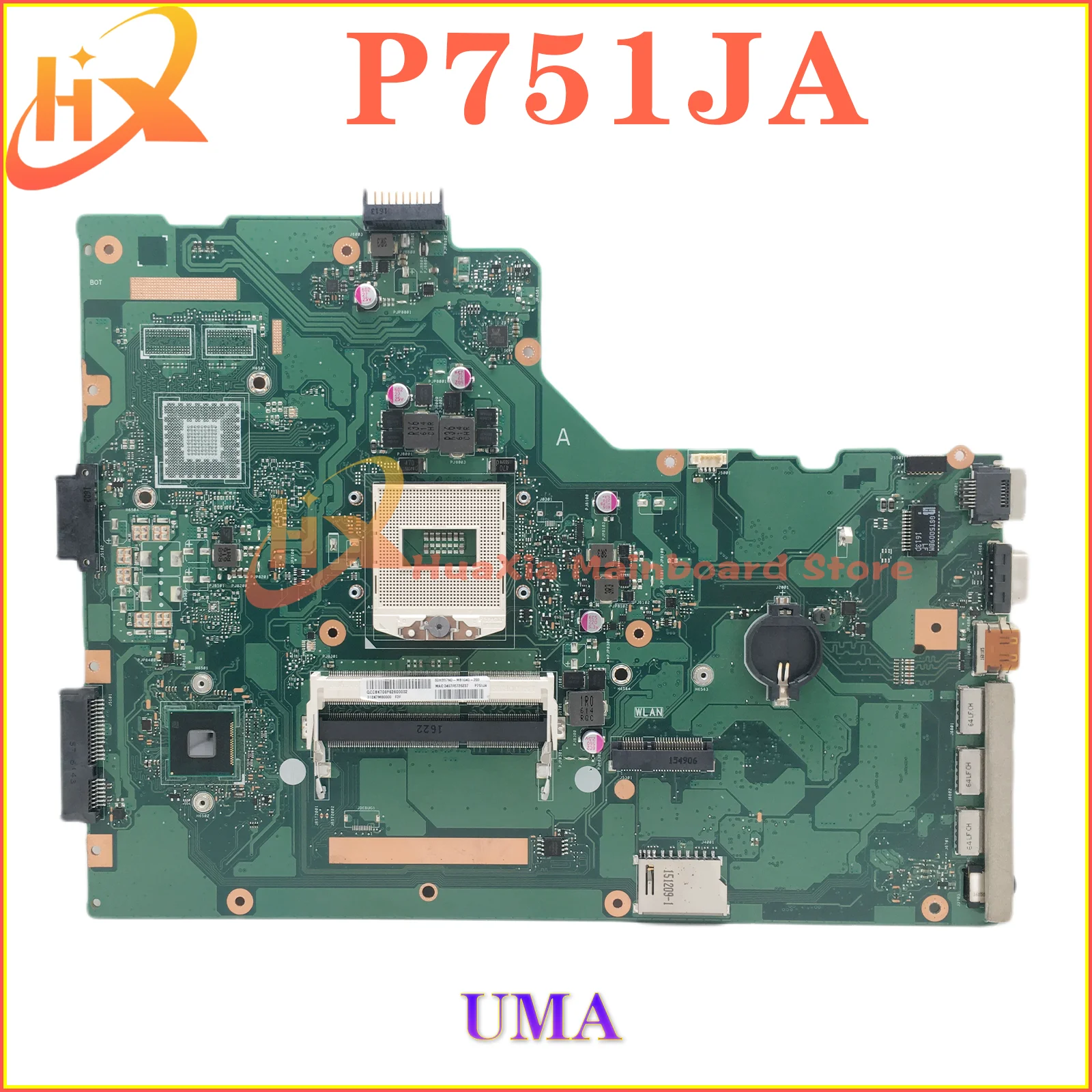 

KEFU P751JA Notebook Mainboard For ASUS P751 P751J P751JA P751JF Laptop Motherboard PAG947 DDR3 REV 2.0 UMA 100% Tested OK