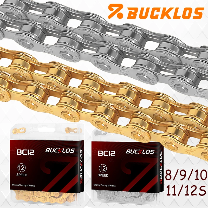 Mountain Biking Bc - BUCKLOS Bicycle Chain 8/9/10/11/12 Speed Road