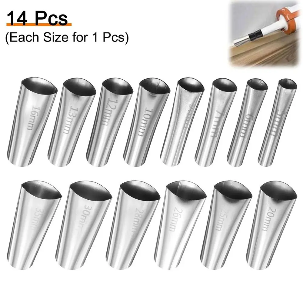 

High Qiality Stainless Steel Caulking Finisher Reusable 5-35MM Caulking Nozzle Caulk Nozzle Kitchen Bathroom