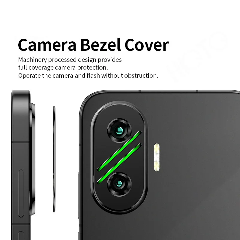 for Xiaomi Poco F7 Camera Bezel Anti Scratch Metal Frame Cover Hollow Film Super Slim Lens Protector Cap Sticker