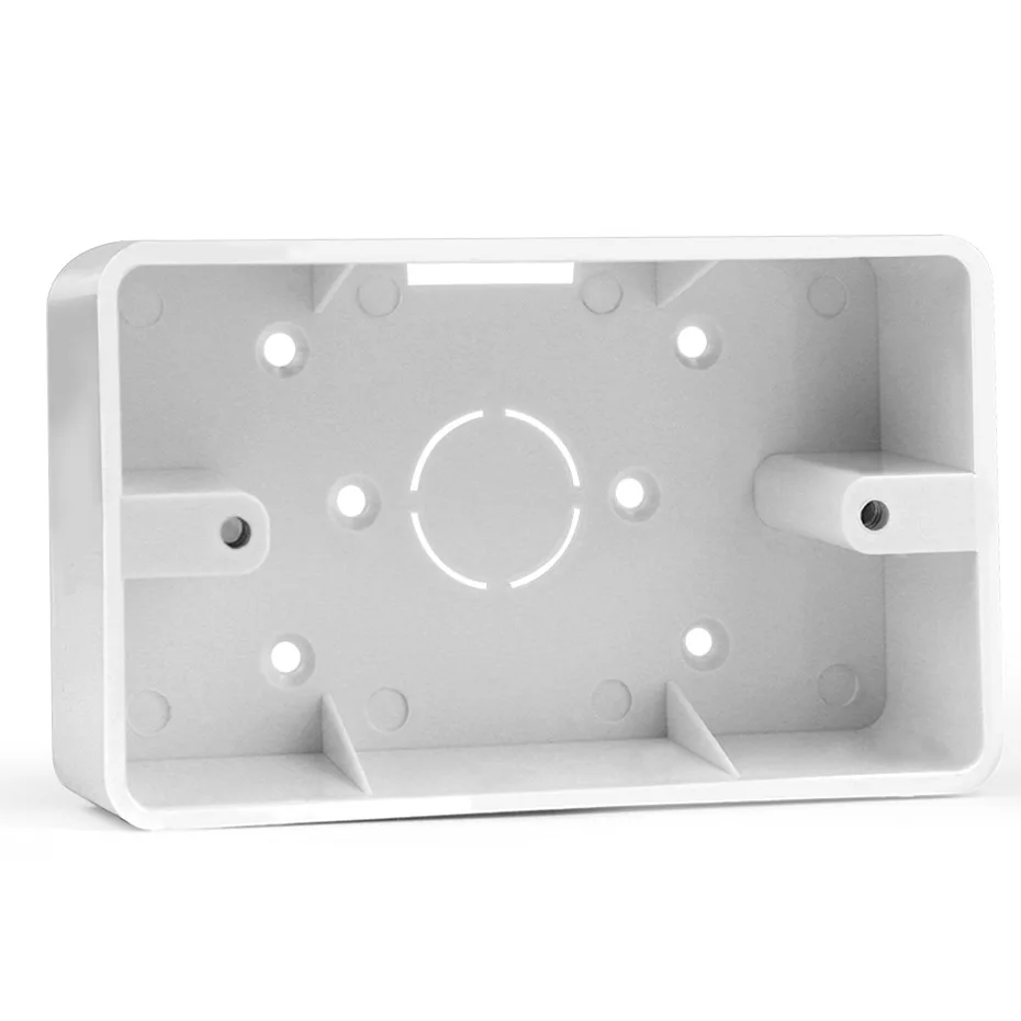 US Standard Wall Switch Socket External Mounting Box 118 Type Surface Mounted  White Switch Box Accessories 118mm PVC Material