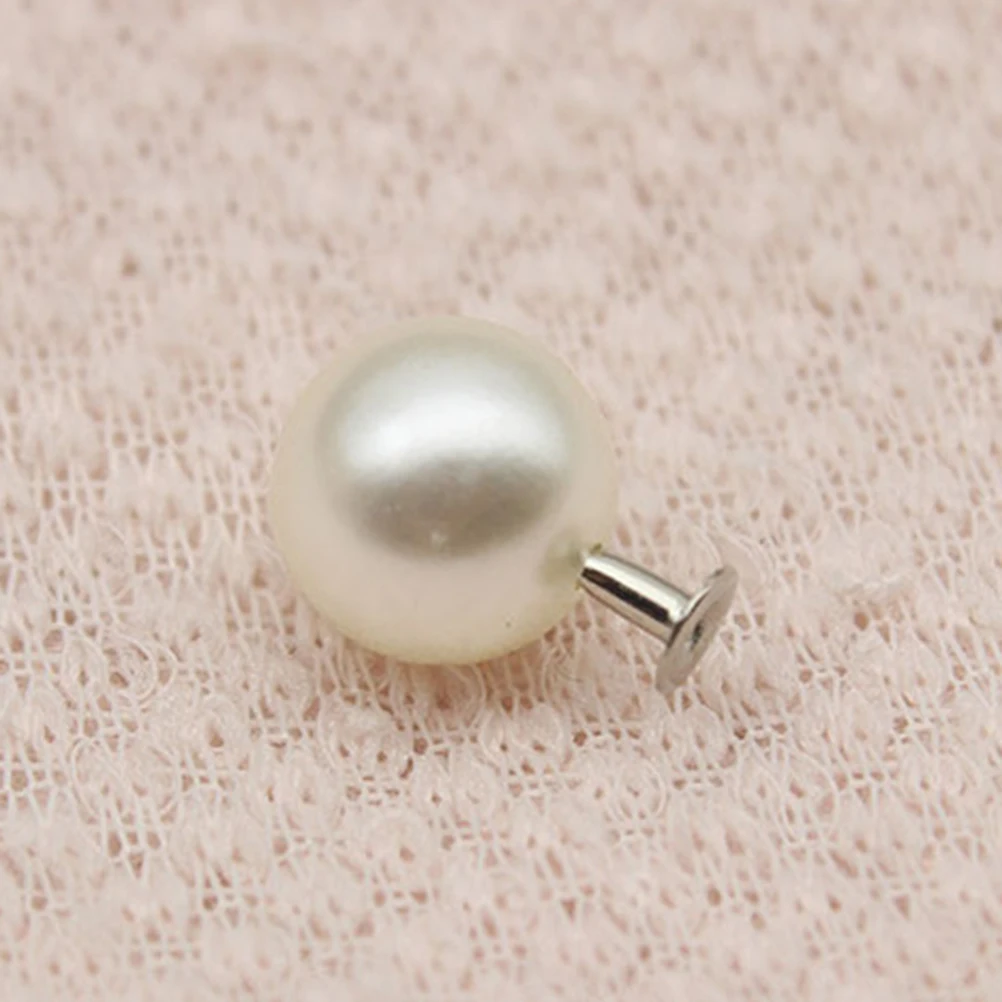 

100 pcs Pearl Rivets DIY Earrings Craft Beads Bracelets Shoes Decoration Stud Earrings Women Unisex Stylish Classy