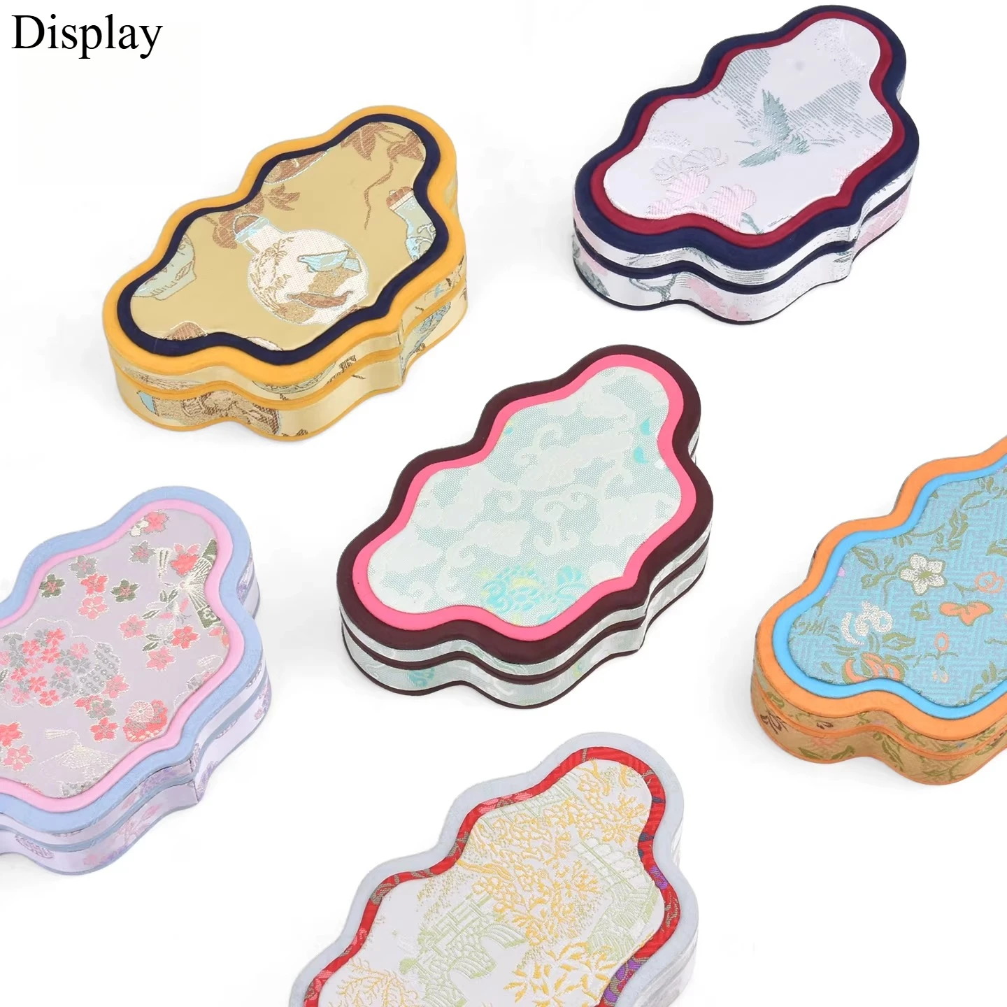 

Chinese Style Jewelry Box, Elegant Oriental Palace Velvet Necklace Bracelet Storage Case, Antique Jewelry Display Gift Box