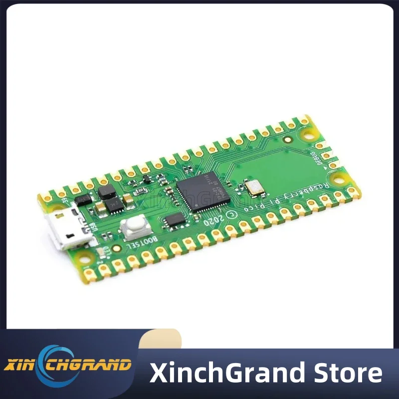 Raspberry Pi Pico Board Resmi RP2040 Dual-Core 264KB ARM Mikrokomputer Daya Rendah Prosesor Cortex-M0 + Performa Tinggi