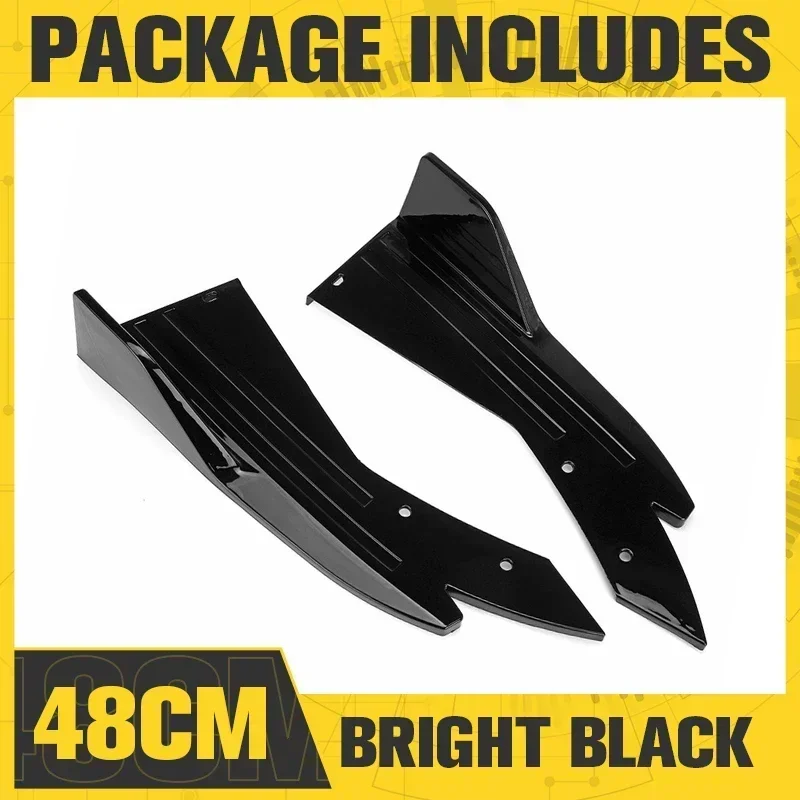 

For Audi A3 8P 8V Q5 Q7 A4 B5 B8 B6 B7 A5 A6 C5 C6 car rear bumper lip modification accessories Carbon fiber side skirt spoiler
