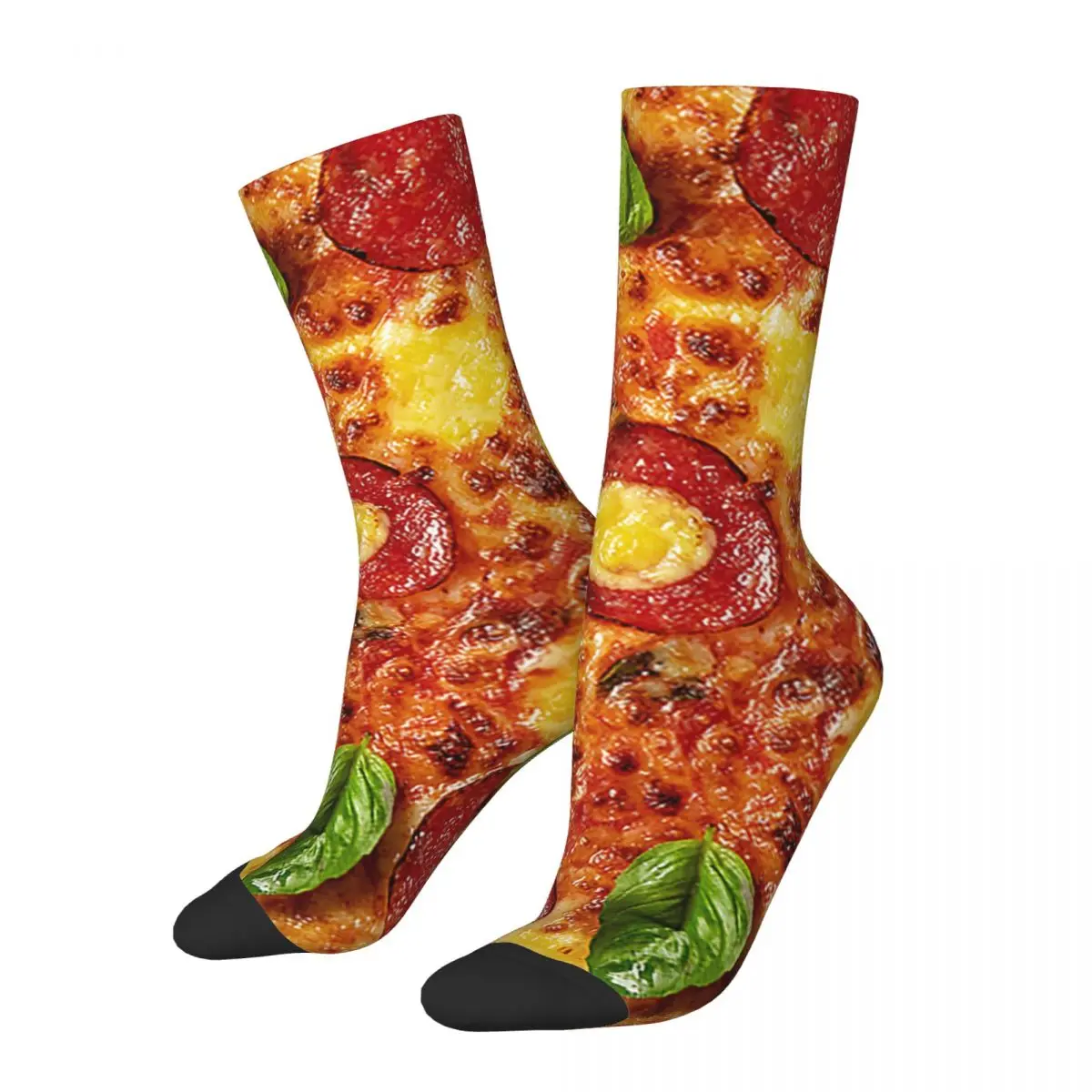 Pizza Italian Lunch Pattern Socks Men Women Tortilla Food Socks Harajuku Spring Summer Autumn Winter Middle Tube Stockings Gifts