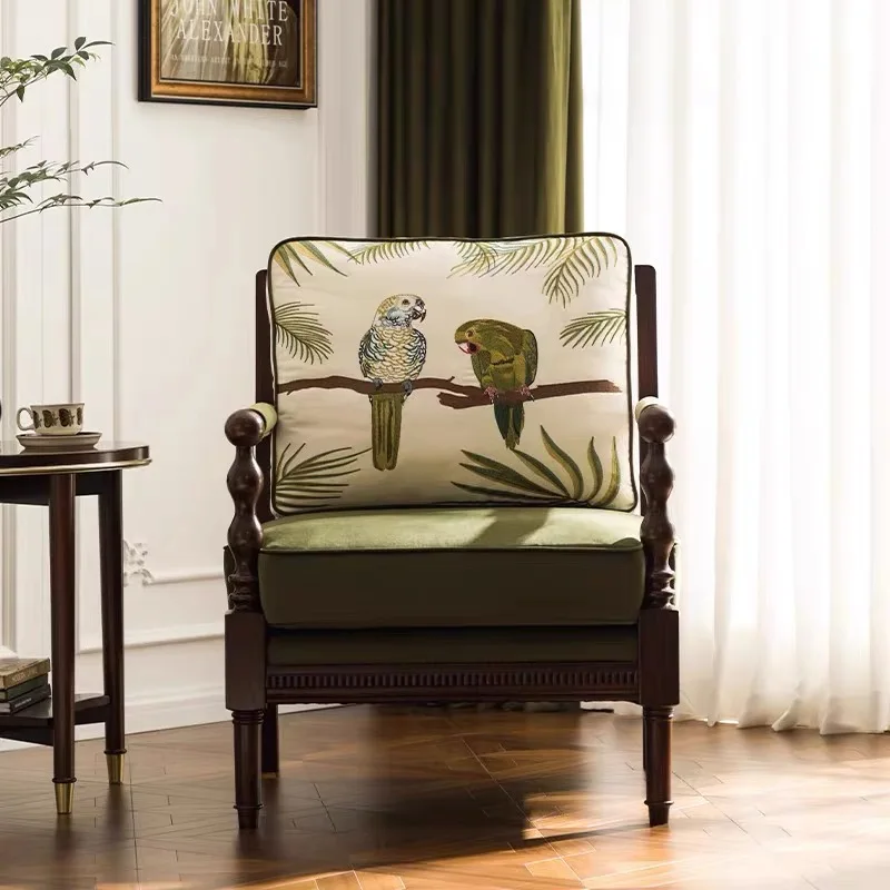 

Individual Sofa Living Room Chairs Nordic Modern Luxury Balcony Living Room Chairs Garden Wooden Fauteuil Postmodern Furniture