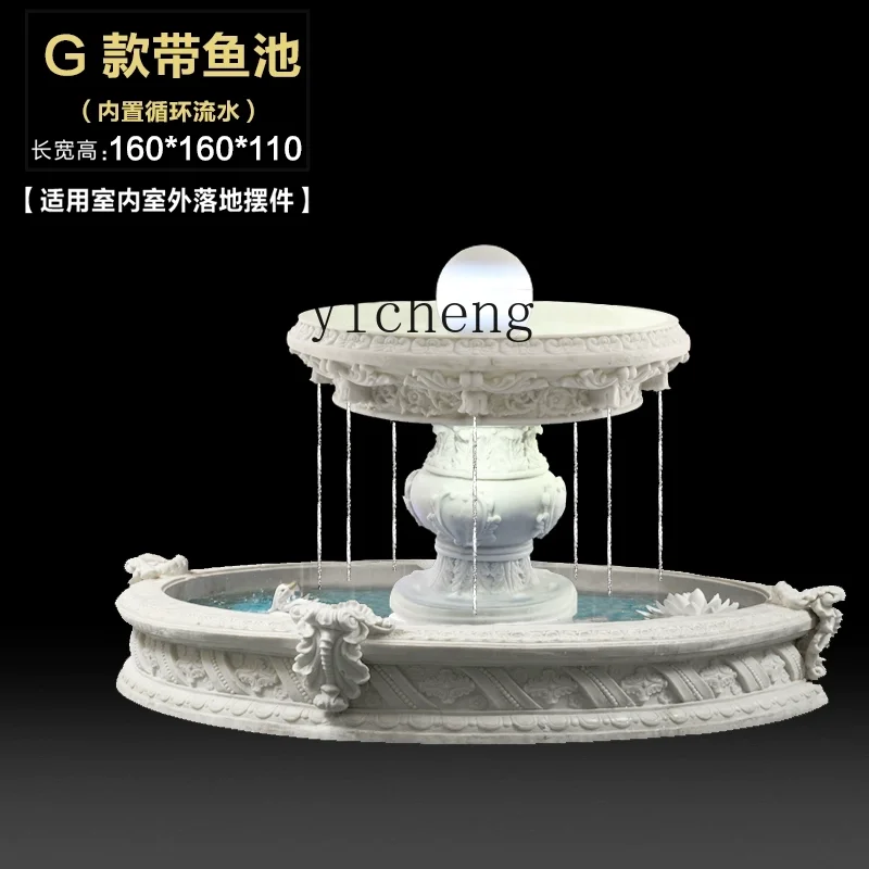 CF Large Water Fountain Hotel Three-story Water Garden Fish Pond Floor Pool Landscape