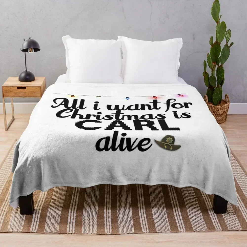 

Carl Grimes Throw Blanket Faux Fur Soft Warm Blanket for Bed
