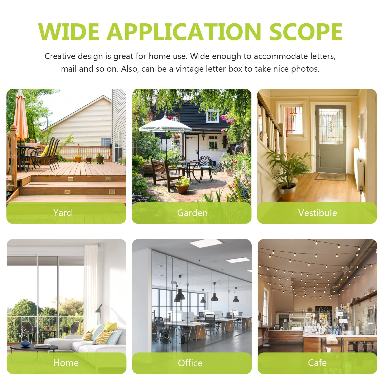 

Vintage Iron Wall Mounted Letter Box Retro Style Mailbox for Home Wall Mount Decorative Metal Letter Case Lockable Post Box