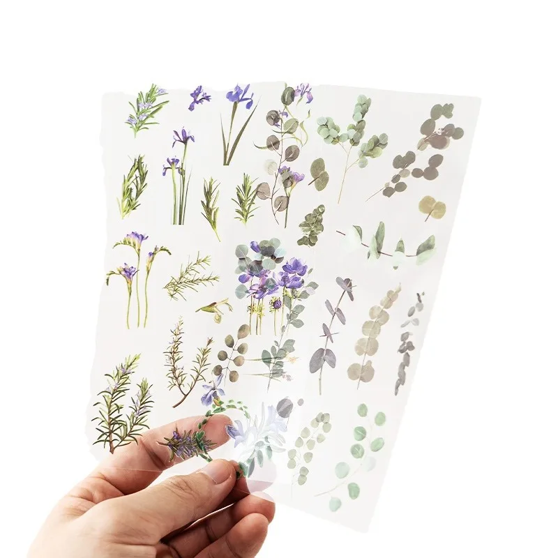 Flower Sticker Pack, Four Seasons Flower Language, Pet, Hand Account, Girl, Ins, Decorative Material Stickers