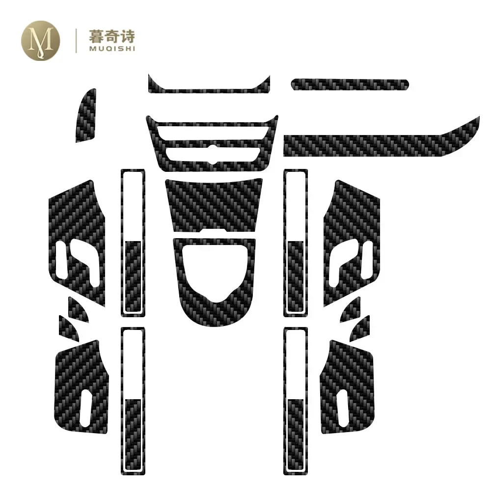 

MUQSHIPET 5D carbon fibre Film Car Anti scratc interior Center console resist film PPF For Mercedes Benz Class-G W463 2019-2023