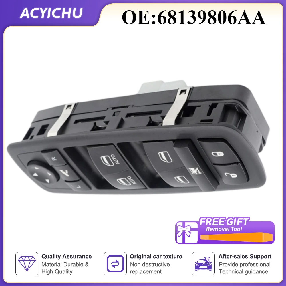 Car Electric Power Master Window Switch 68139806AA For Dodge Journey 2013-2020 For Chrysler 300 2012 2013 2014 2015