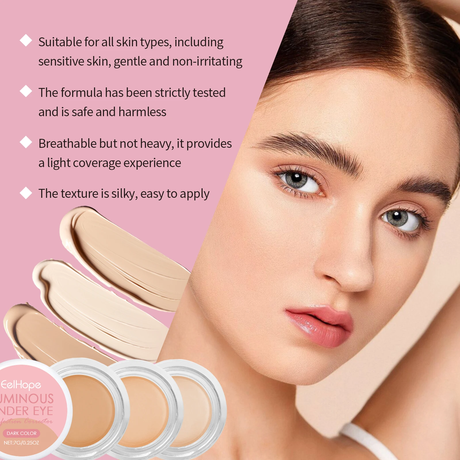 

Concealer Waterproof Full Coverage Concealer for Scars Natural Finish Foundation Long-Lasting Concealer Covering Cream Cosmetics