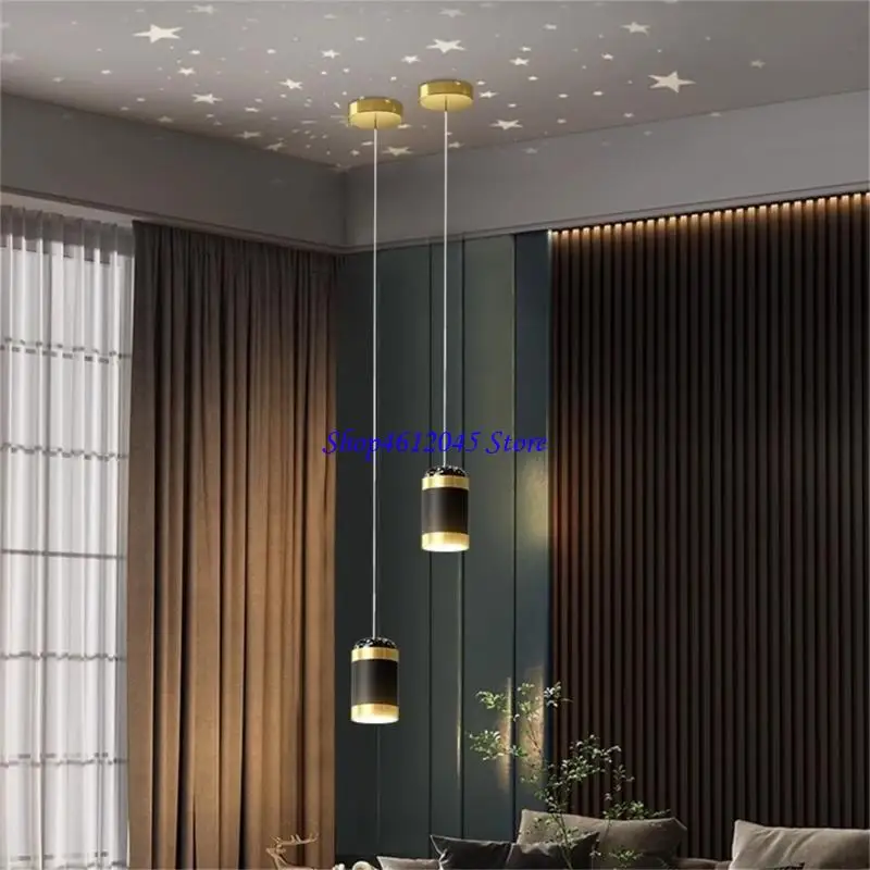 

L69A Ceiling Pendant Lamps Star Projection Light Modern LED Pendant Light Decoration