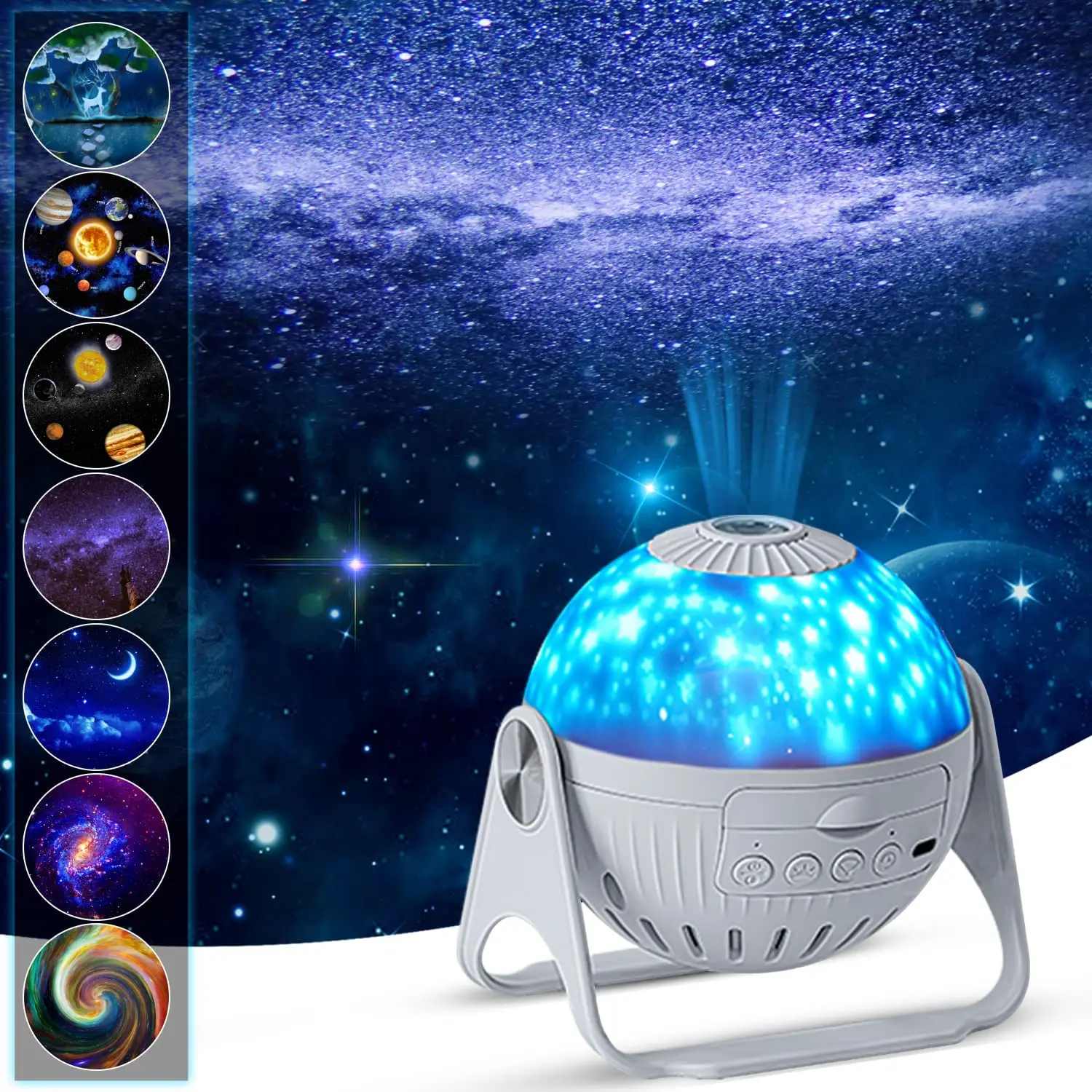 25 in 1 Star Planetarium Projector 360° Rotating LED Galaxy Night Lights Projector Lamp for Bedroom Ceiling Room Decor Kids Gift