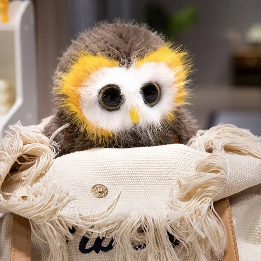 

Novelty Fluffy Big Eyes Owl Realistic Soft Lovely Stuffed Animals Collection Cute Simulation Owl Boys Girls