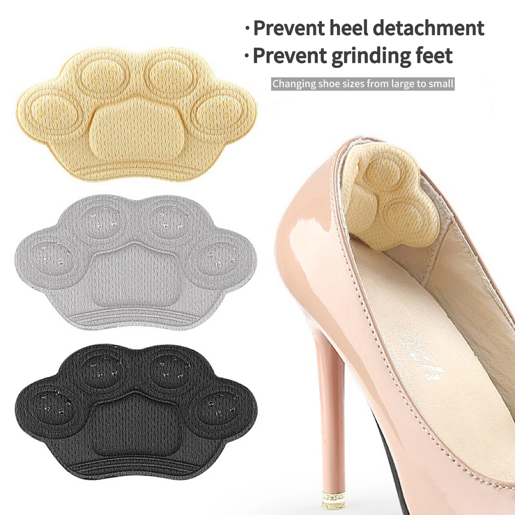 New Heel patch anti-wear can be cropped heel sticker for shoes Bear footprint Dispensing glue heel patchsneakers high heels