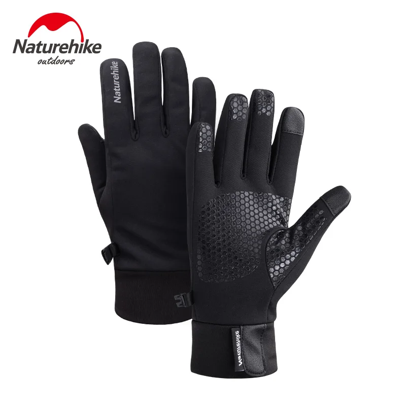 Naturehike Winter Outdoor Climbing Gloves Cashmere Warm Gloves Touch Screen Waterproof Anti-skid Cycling Gloves Sports Glove