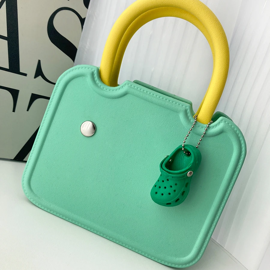 1 Piece Mini EVA Clogs Shoes Fashion Charms Accessories for Car Purse Backpack Cute School Bag Decorations Charms Gift Idea