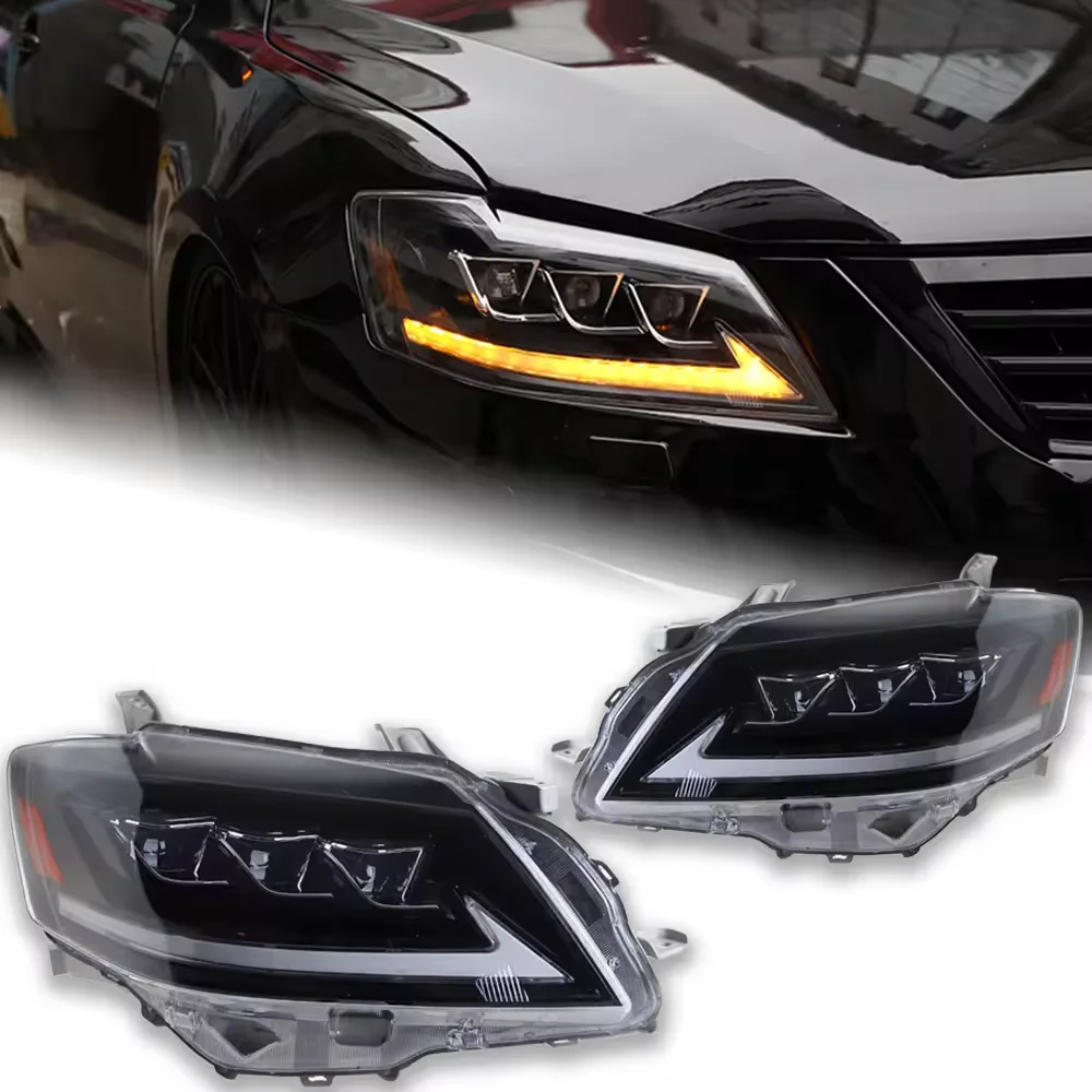 Feux de voiture pour Toyota Camry Aurion, lumière de sauna à LED, lentille de budgétaire, lampe frontale Camry, accessoires automobiles Drl, 2009-2011