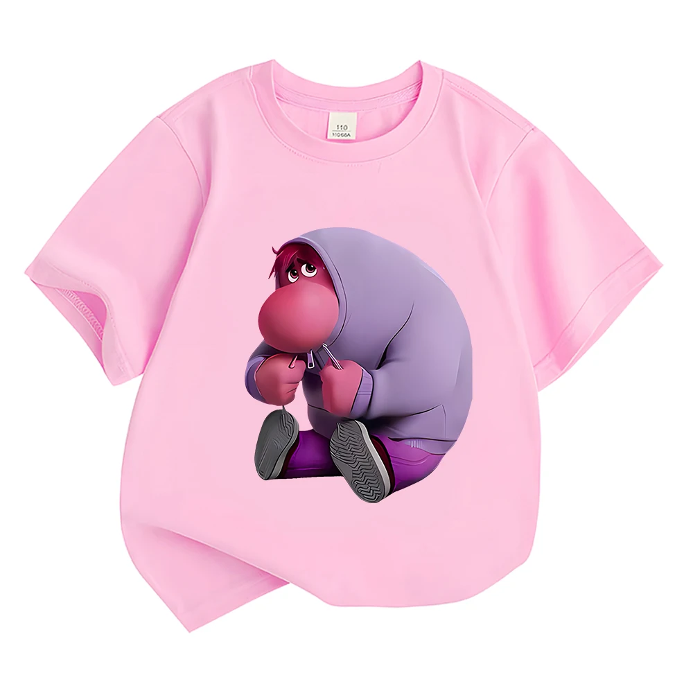 

Embarrassment Inside Out 2 Children T-shirt Cute Cartoon Cotton Short Sleeve Boys Girls Kawaii Tops New Movie Figure Print Tees