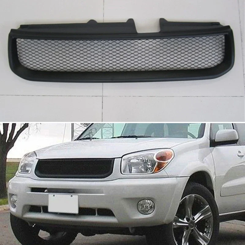 For Toyota RAV4 2004 2005 Year Refitt Front Center Racing Grille Cover Accessorie Body Kit car Front Bumper Grill Center Grille