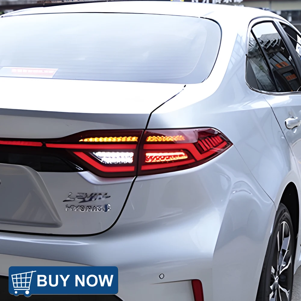 Para Toyota Levin versión estadounidense Corolla 2019-2023 conjunto de luz trasera Led para coche efecto de arranque actualizado a través de accesorios de herramientas
