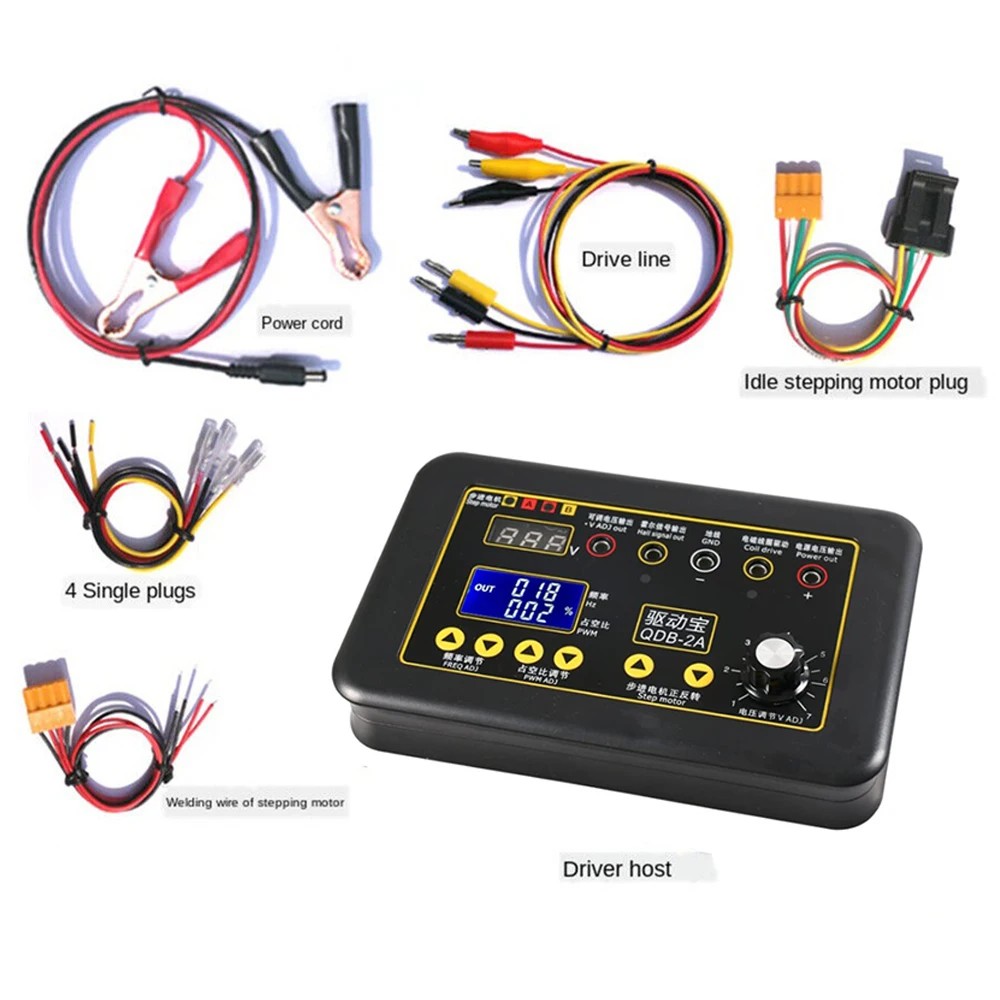 Tester del motore passo-passo dell\'iniettore di prova della bobina di accensione dell\'automobile Tester dello strumento del motore del simulatore di