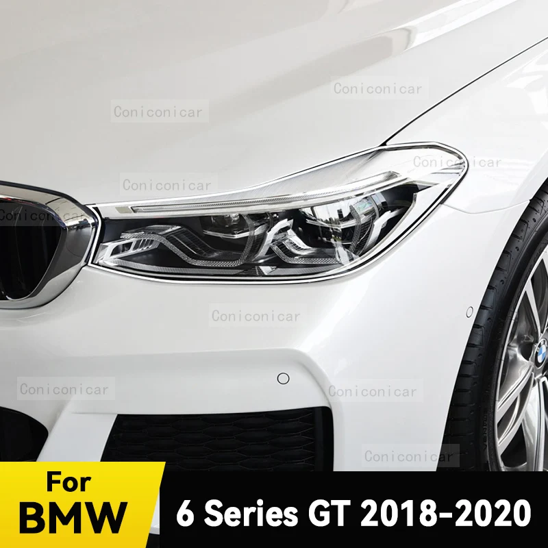 

For BMW 6 Series GT G32 2018-2020 Car Headlight Protective Cover Film Front Light Transparent TPU Anti-scratch Headlamp Sticker