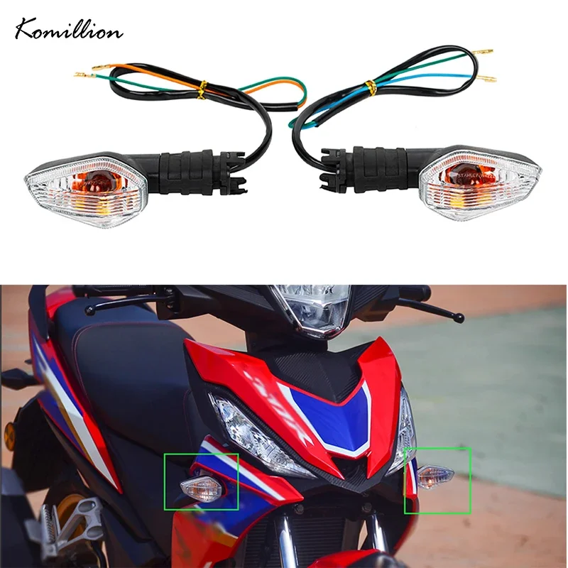 For Honda RS150 V2 RS-150 RS150R LED Motorcycle Turn Signal Indicator Lights Front Rear Brake Lamp Intermitentes Clignotant Moto